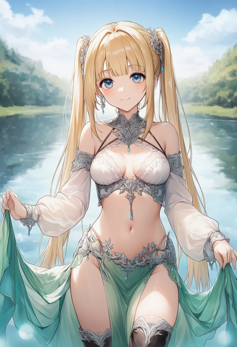 ファンタジー・エルフ衣装のプロンプト｜AIイラスト作例