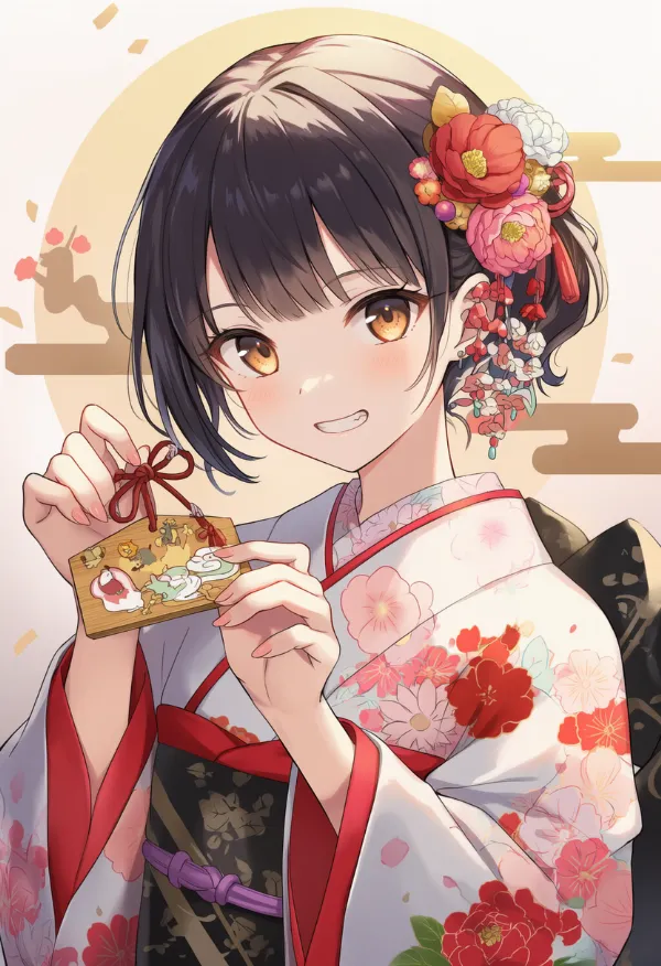 絵馬のプロンプトとAIイラストの作例