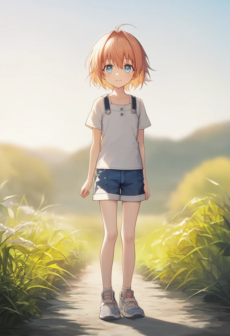 痩身(ガリガリ)|子供の体型プロンプトの紹介とAIイラスト作例