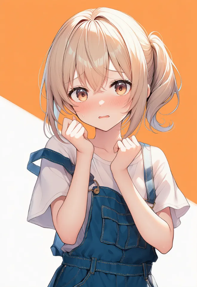 恥ずかしがる(AIイラスト)|プロンプトと作例