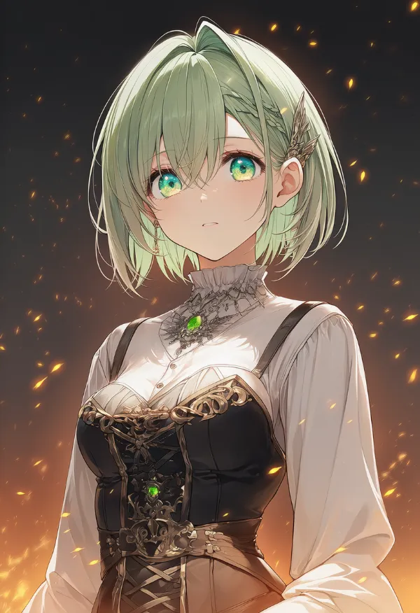 残り火のAIイラスト|プロンプト紹介用