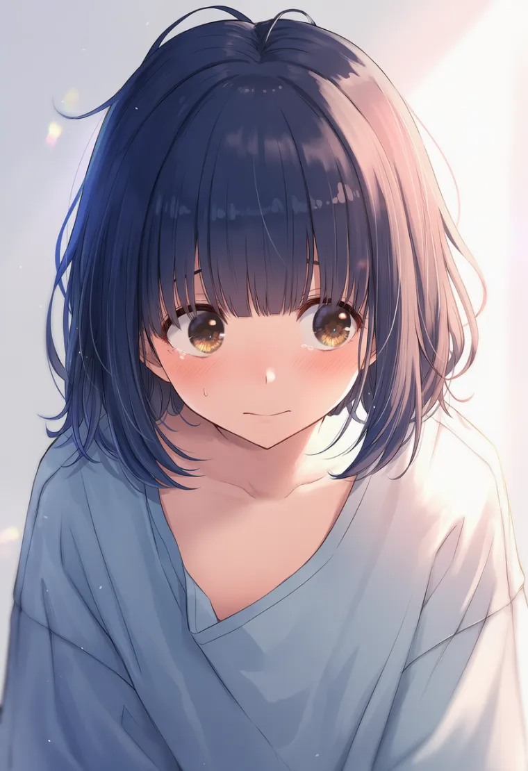 眉毛が目に隠れるプロンプト｜地味子のパーツ・AIイラスト