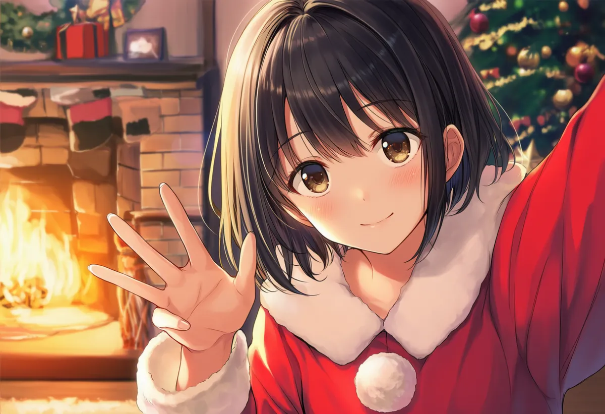 暖炉のAIイラスト｜プロンプト紹介