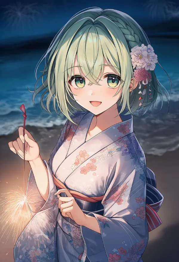 花火のAIイラスト|プロンプト紹介用