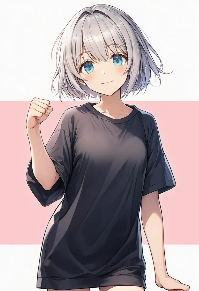 ガッツポーズ(AIイラスト)|プロンプトと作例