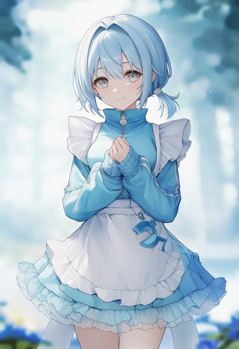 フリルスカートのAIイラスト|天使界隈プロンプト紹介