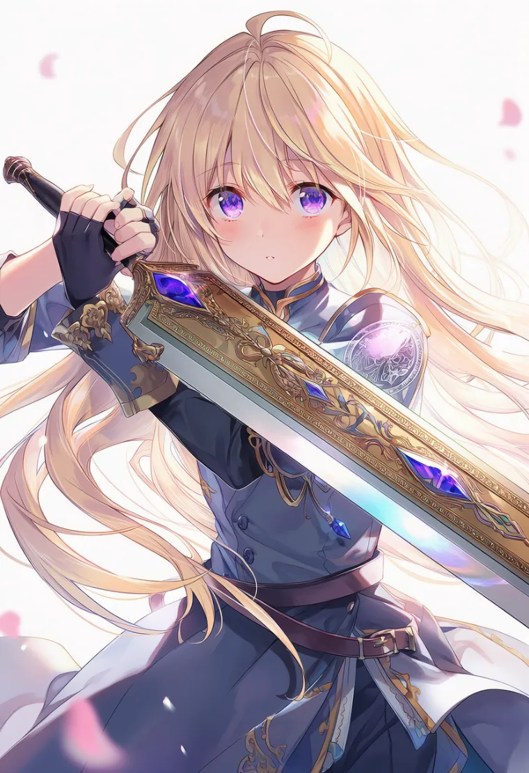 金メッキの装飾の武器を再現するプロンプト紹介|AIイラスト作例