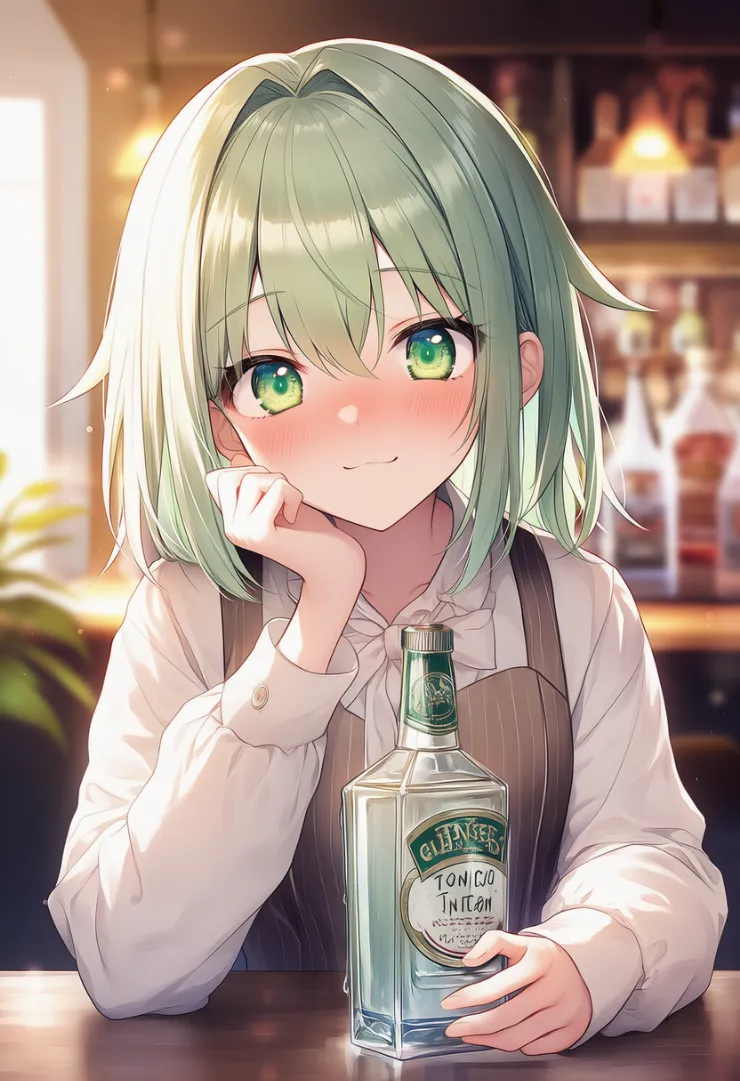 ジン（酒）のプロンプト紹介とAIイラスト作例