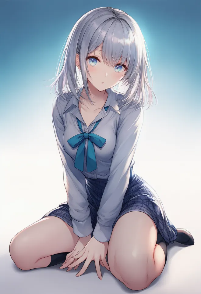 かわいいポーズ(AIイラスト)|プロンプトと作例