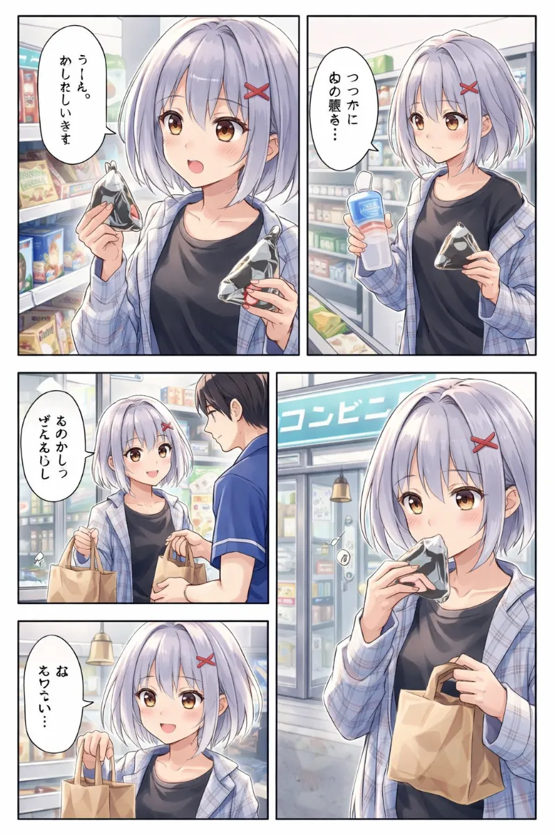 GPT Image 1.5で作成した4コマ漫画の作例