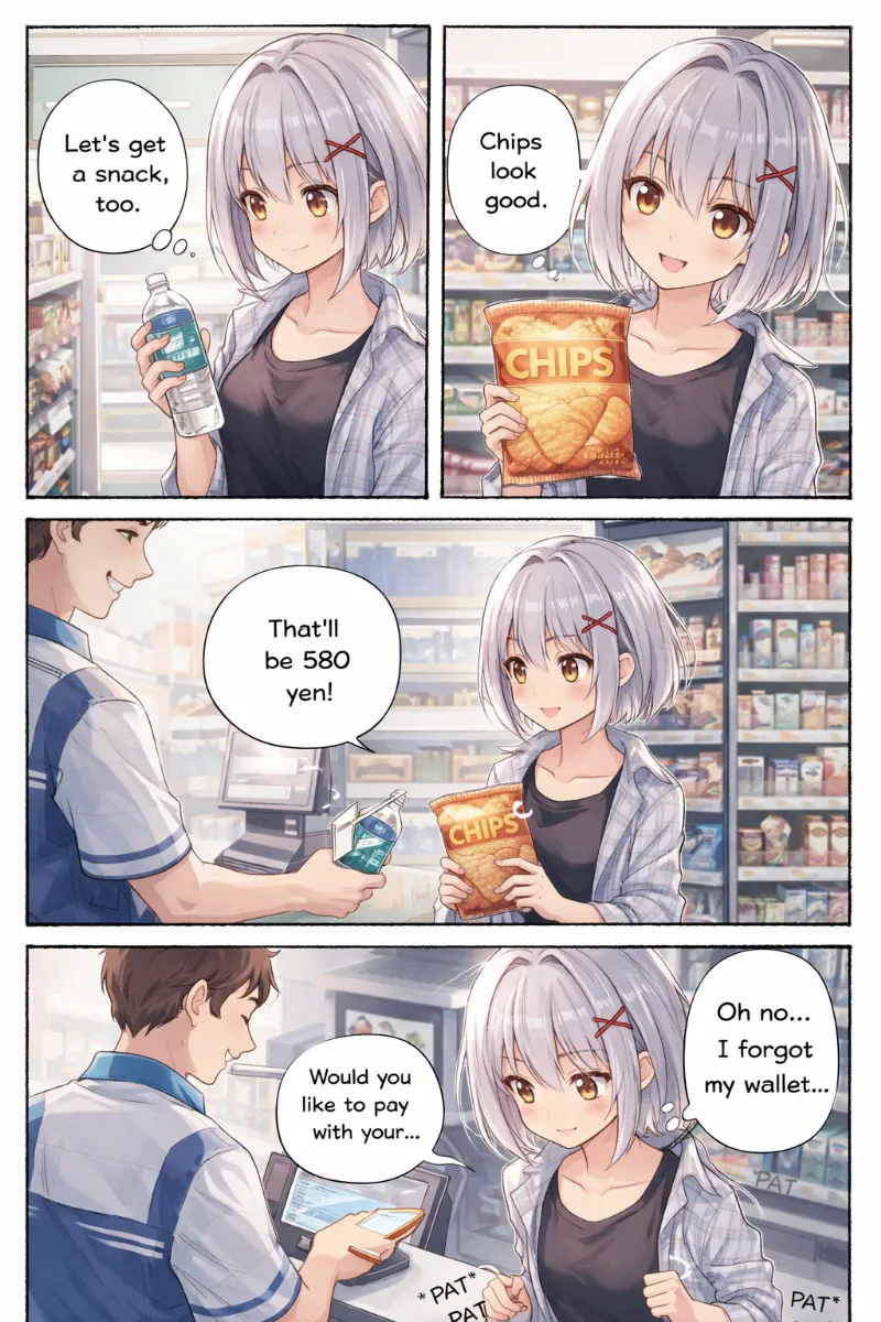 GPT Image 1.5で作成した4コマ漫画の作例2