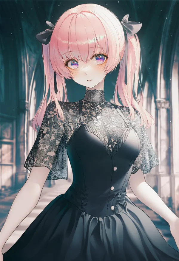 不気味な照明のAIイラスト|プロンプト紹介用