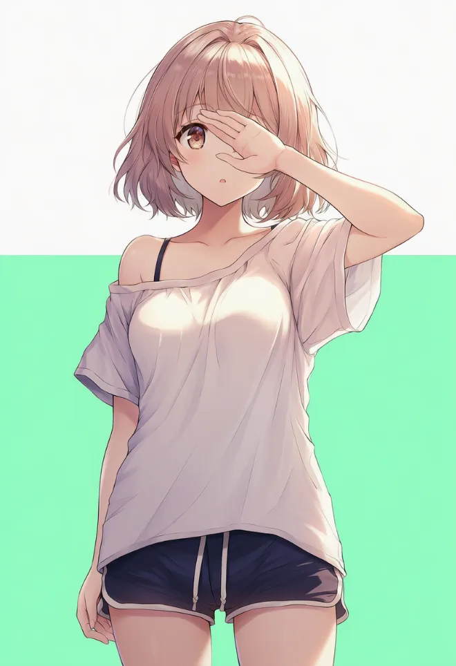 目を隠す(AIイラスト)|プロンプトと作例