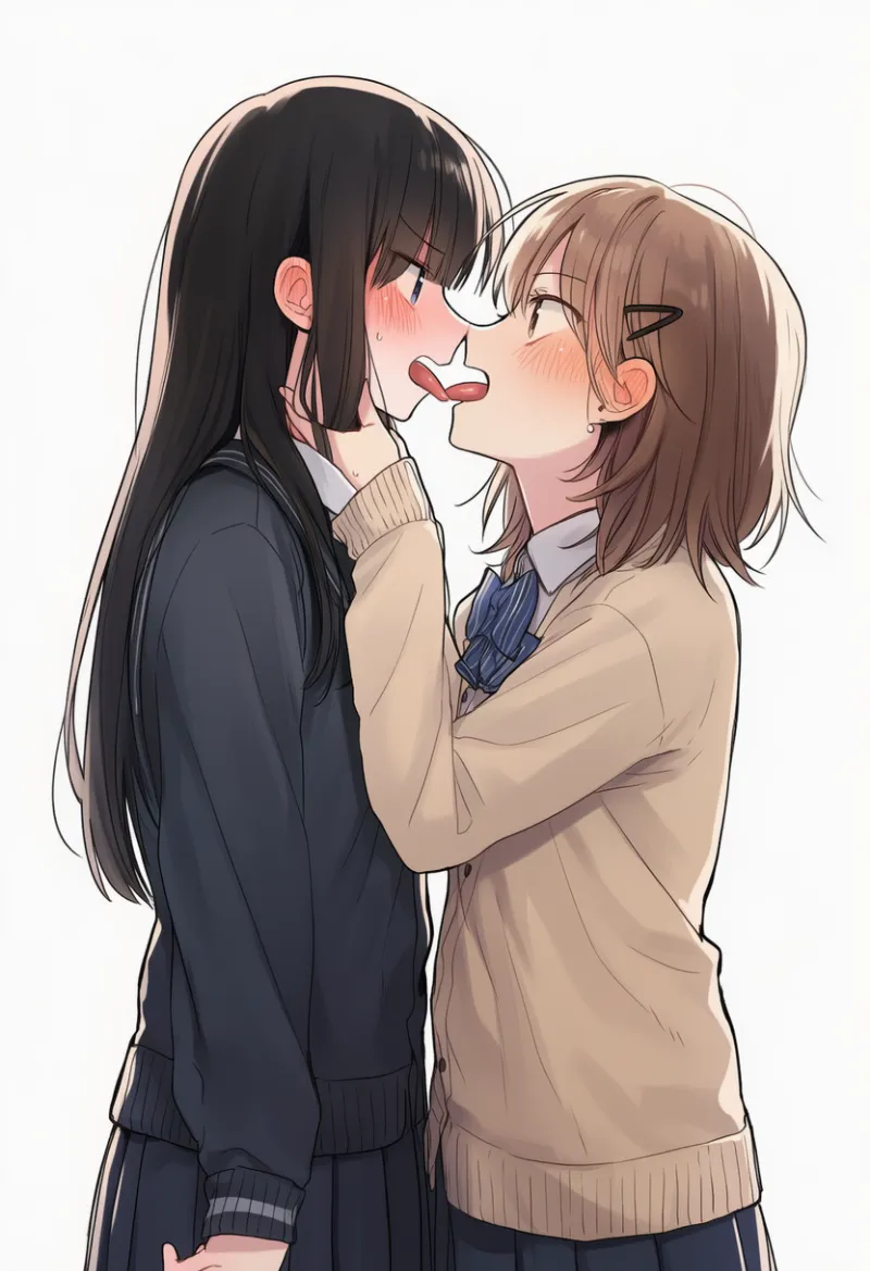 Hasn’t Kissed Anyone Ever vs Expecting a Kiss with Tongue|ミームのプロンプト紹介