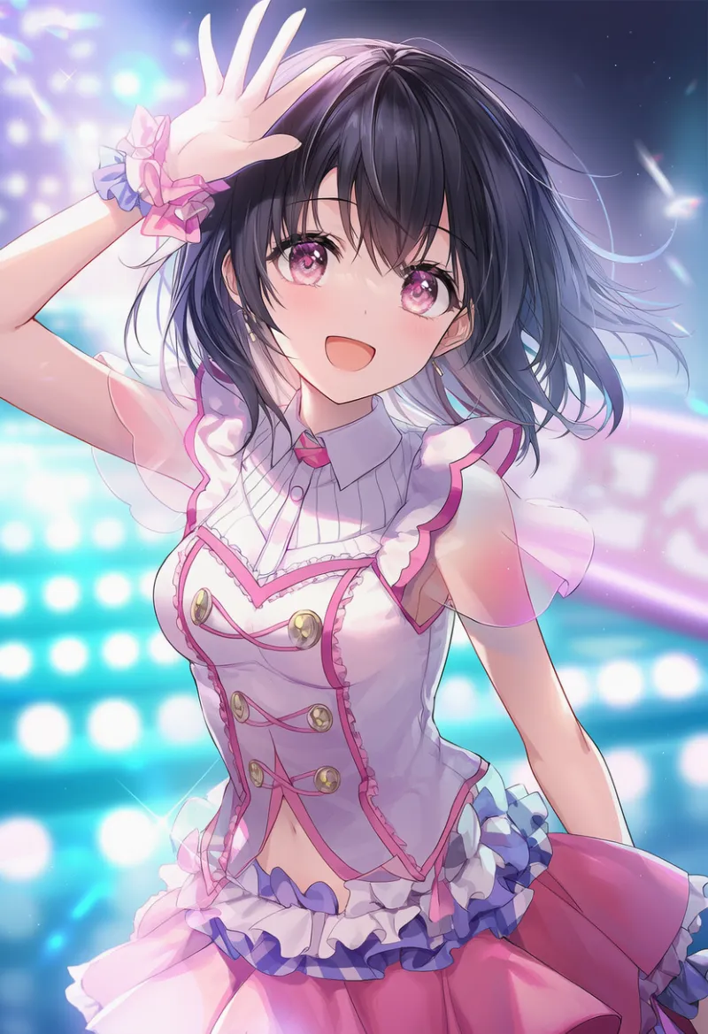 アイドル衣装のAIイラスト作例｜プロンプト紹介