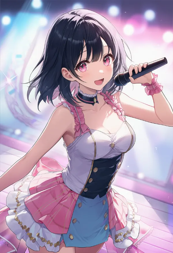 ワンピースのアイドル衣装のプロンプト紹介｜AIイラスト作例