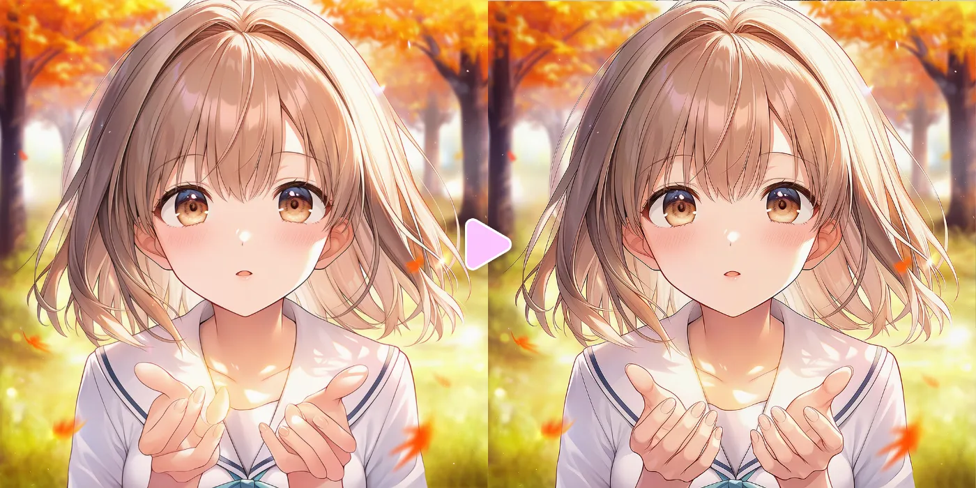 Nano Banana Proを駆使してAIイラストの不自然な指を修正した作例-2(Before/After)