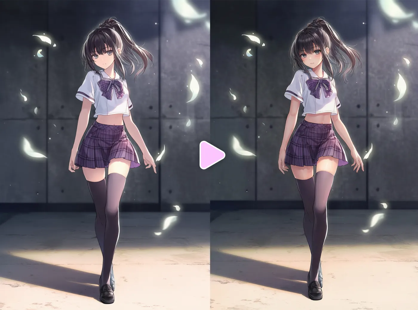 Nano Banana Proを駆使してAIイラストを加筆修正した作例-2(Before/After)