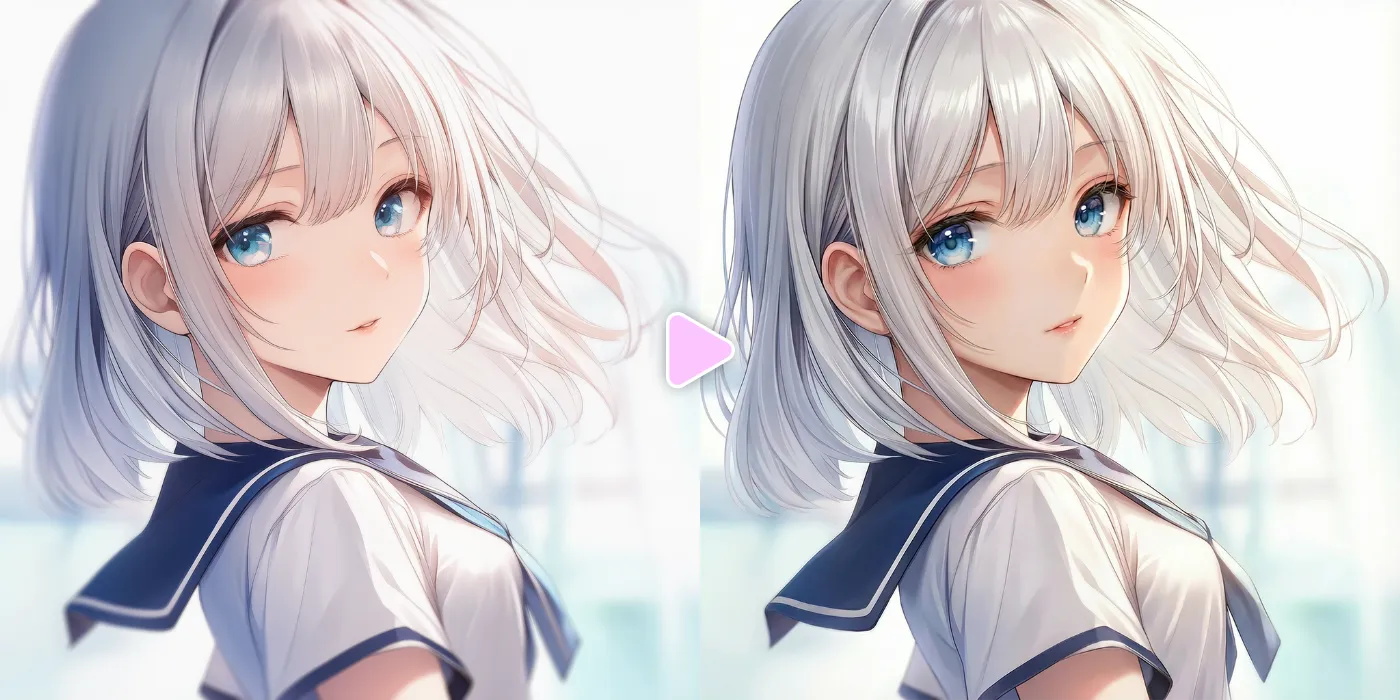 Nano Banana Proを駆使してAIイラストを加筆修正した作例-3(Before/After)