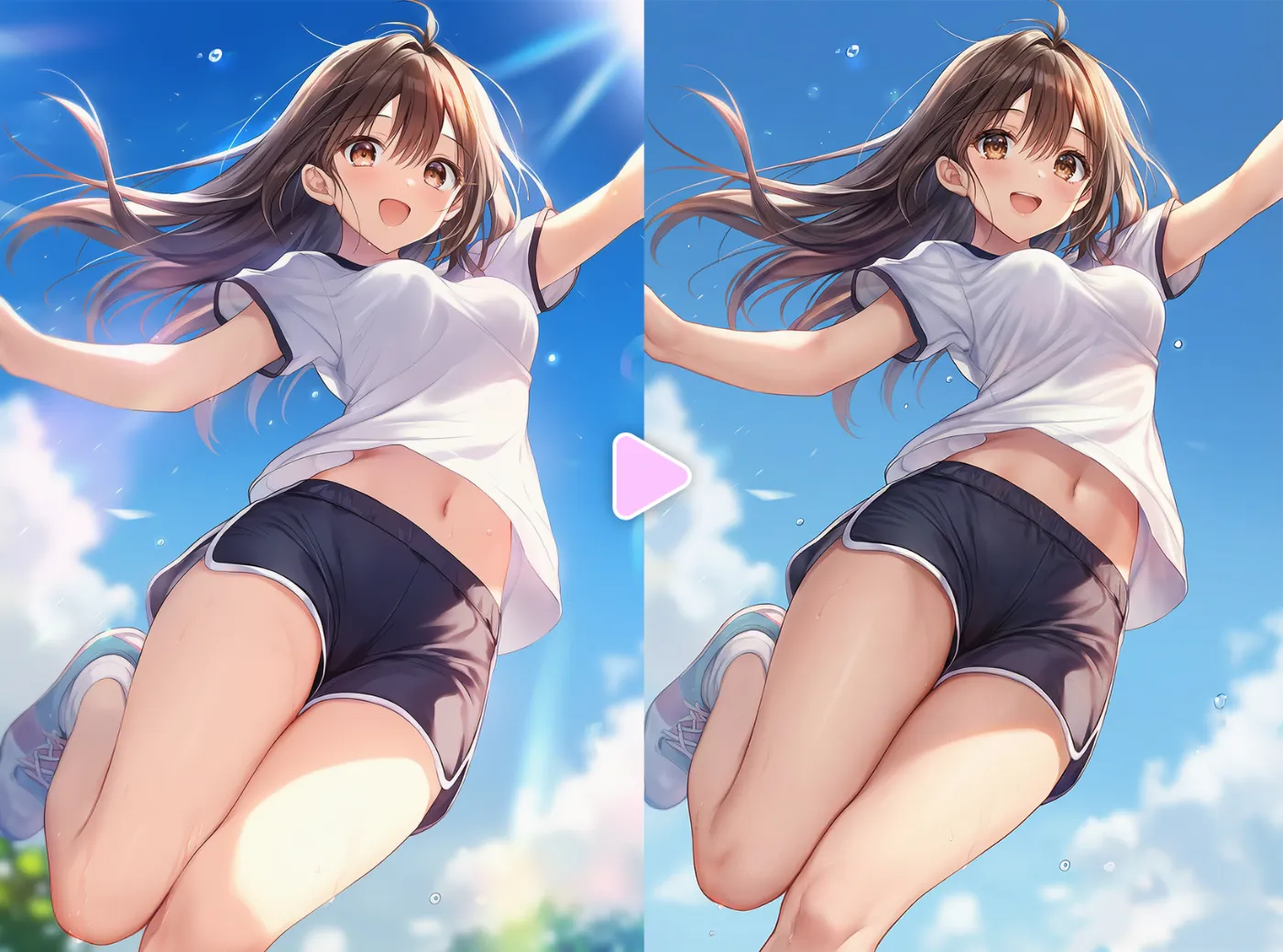 Nano Banana Proを駆使してAIイラストを加筆修正した作例-3(Before/After)