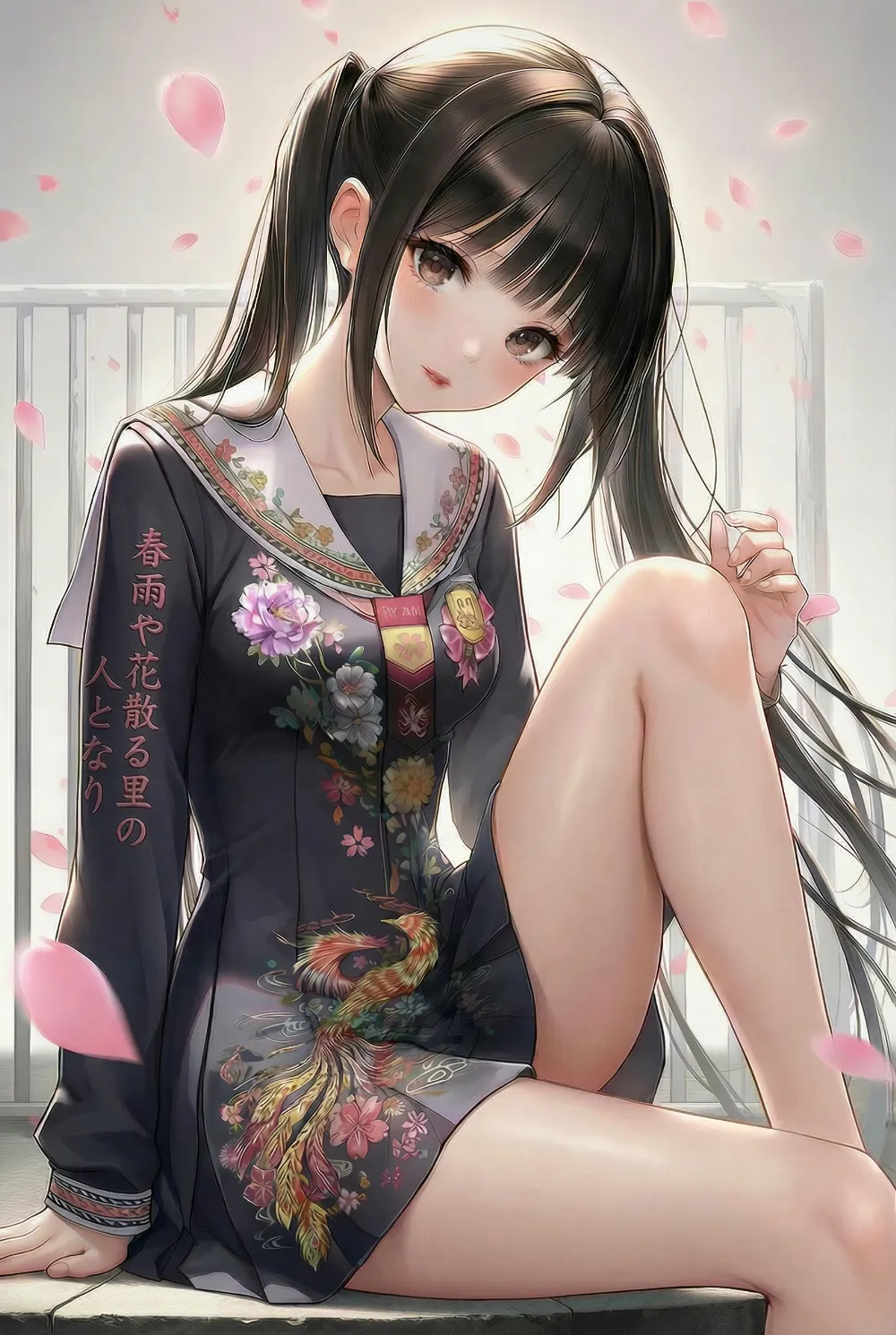 AIイラストにクラムシェルライティングを適用した作例