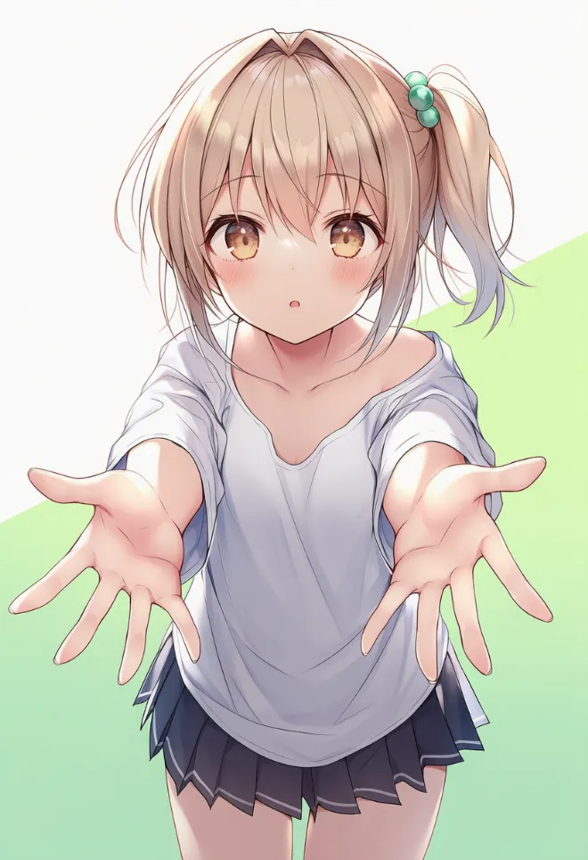 ちょうだい(AIイラスト)|プロンプトと作例