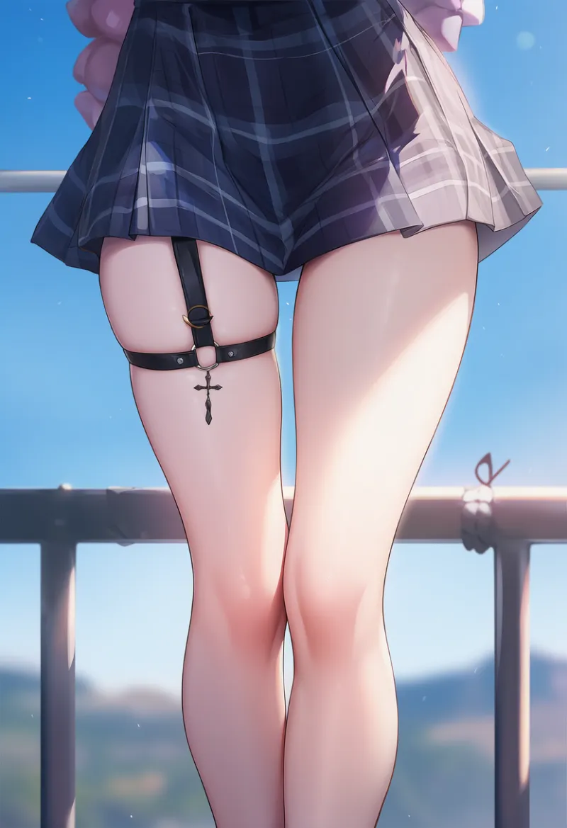 逆十字ガーターのAIイラスト｜プロンプト紹介