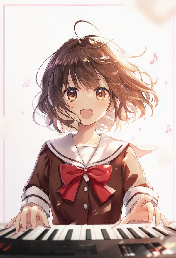 キーボードのAIイラストとプロンプト紹介