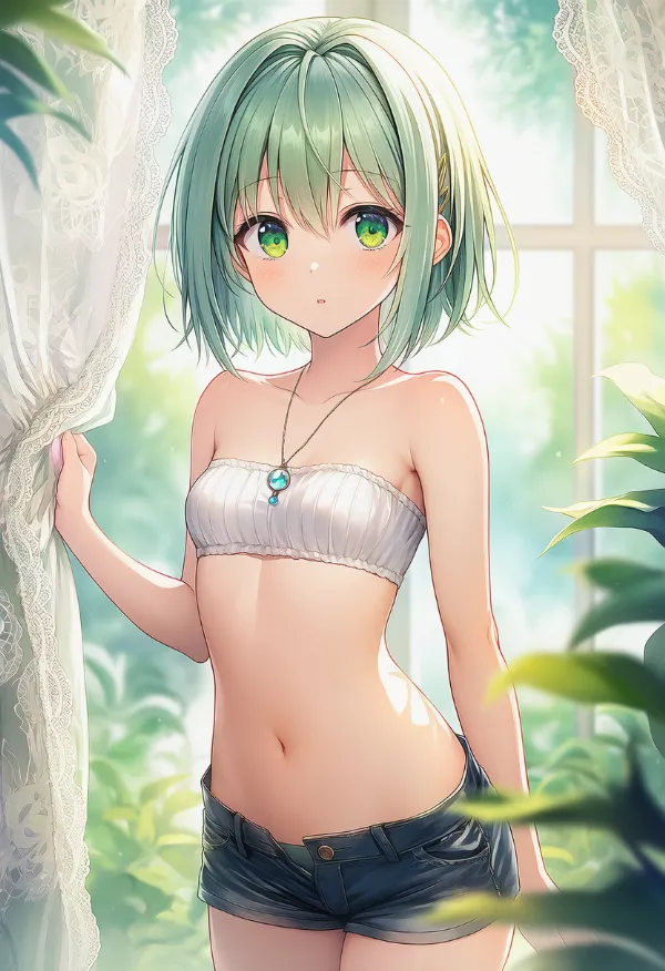 レースのカーテンのAIイラスト|プロンプト紹介