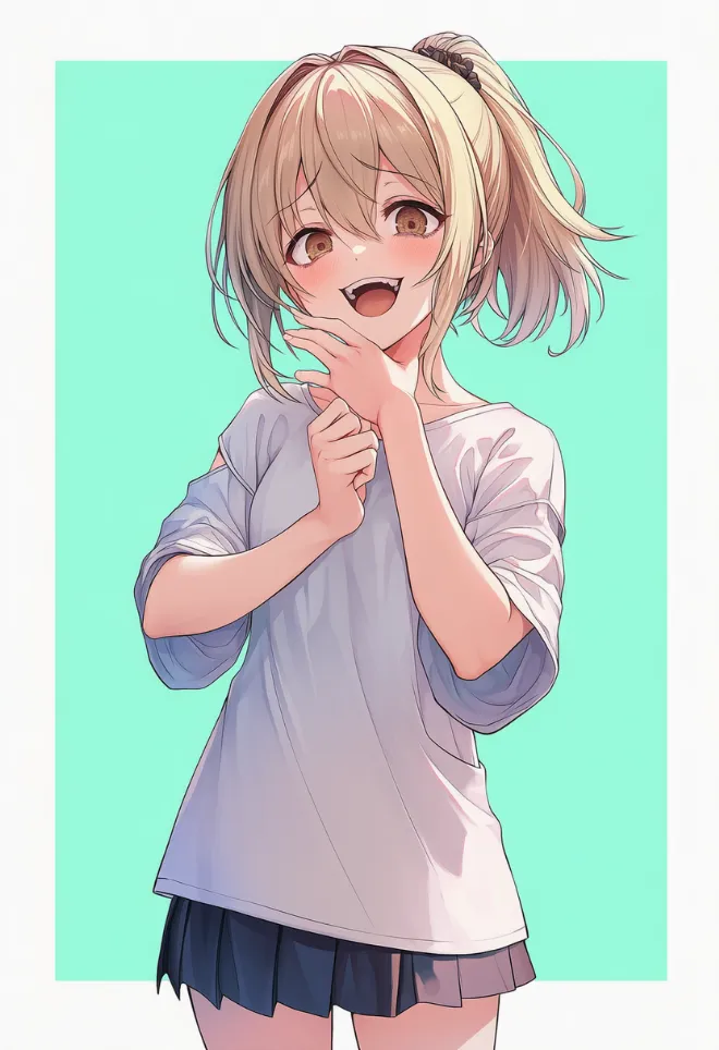 高笑い(AIイラスト)|プロンプトと作例