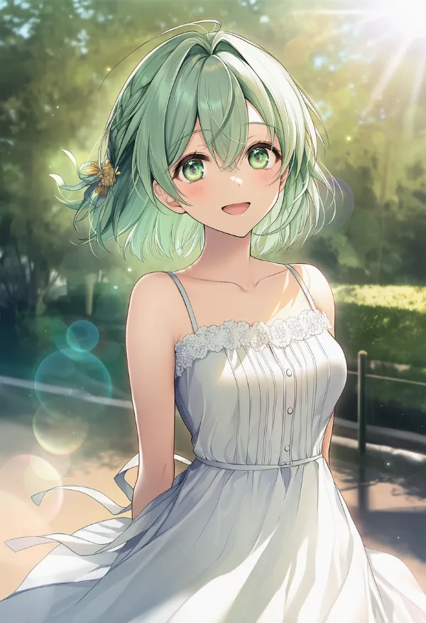 レンズフレアのAIイラスト|プロンプト紹介用