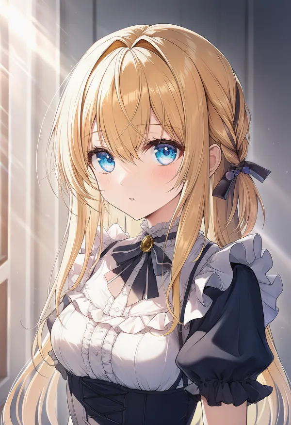 差し込む光のAIイラスト|プロンプト紹介用