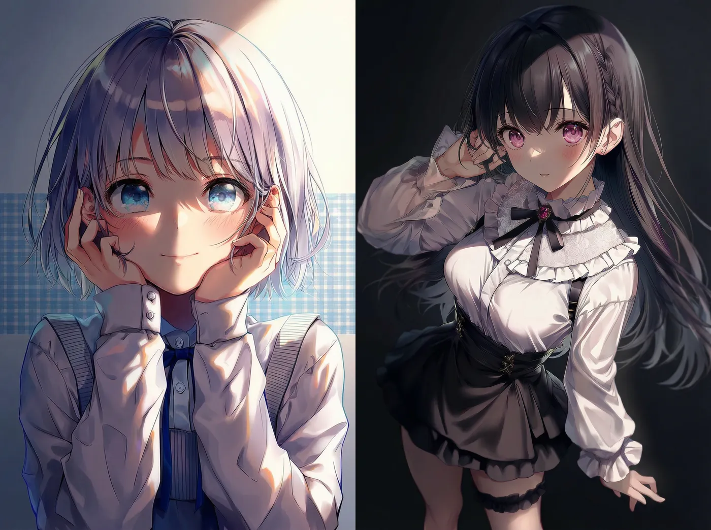 Nano Banana ProでAIイラストにレンブラントライティング(照明テクニック)を加えた作例-2