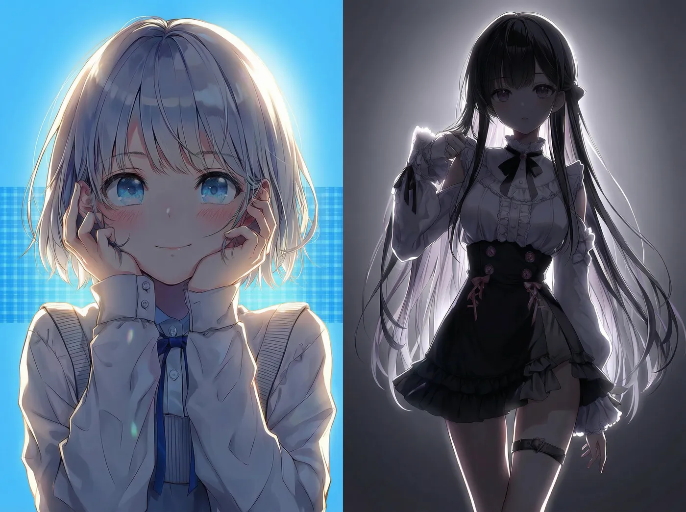 Nano Banana ProでAIイラストにリムライティング(照明テクニック)を加えた作例-3