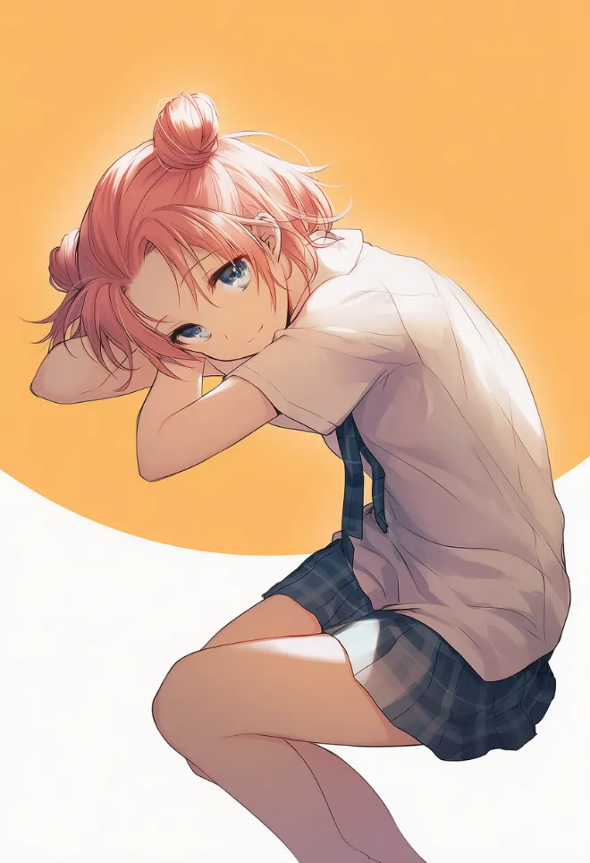 脱力ポーズ(AIイラスト)|プロンプトと作例