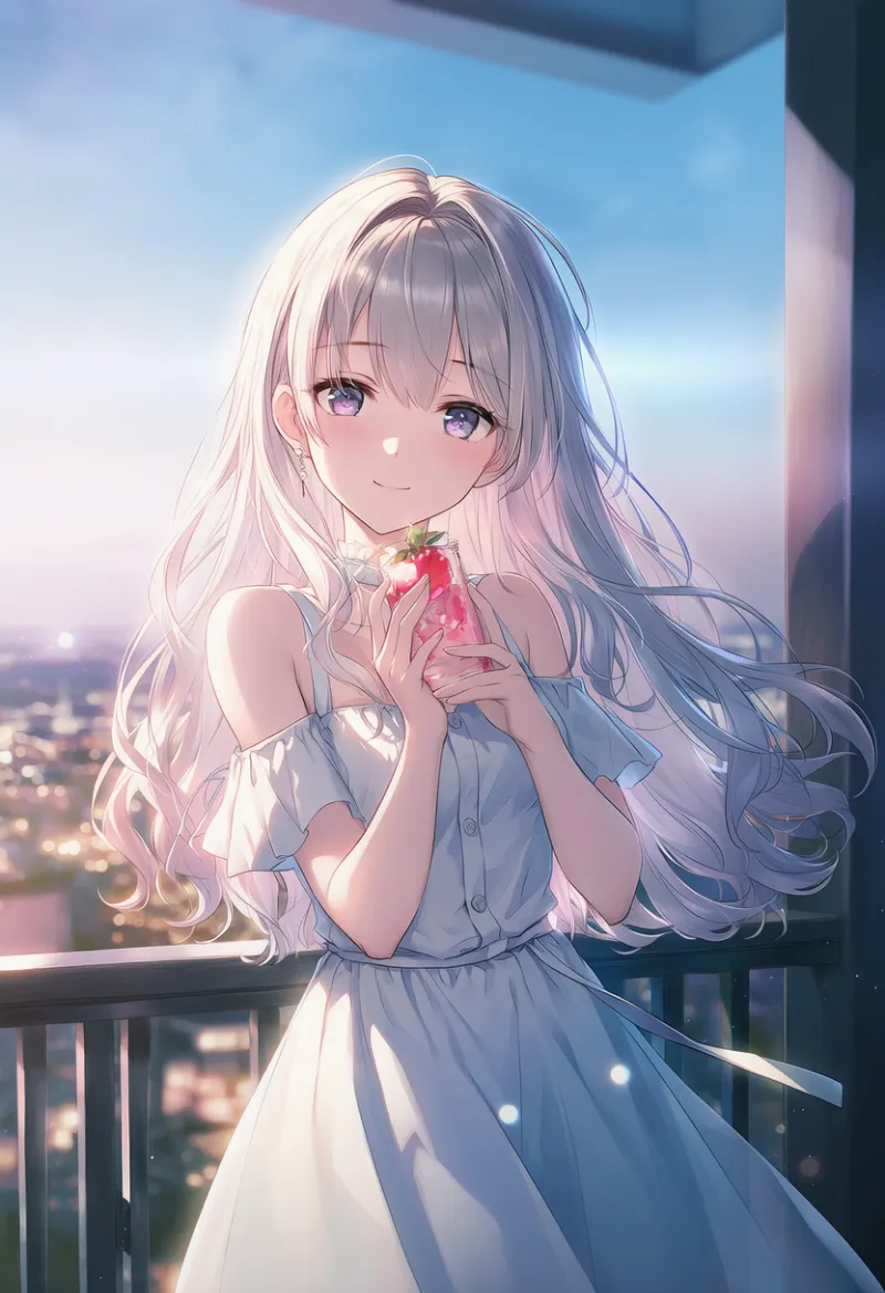 マンションのバルコニーのプロンプトとAIイラスト作例