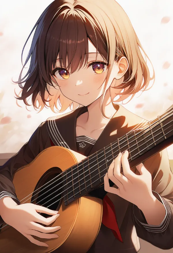 マンドリンのAIイラストとプロンプト紹介