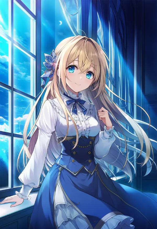 月光の筋のAIイラスト|プロンプト紹介用