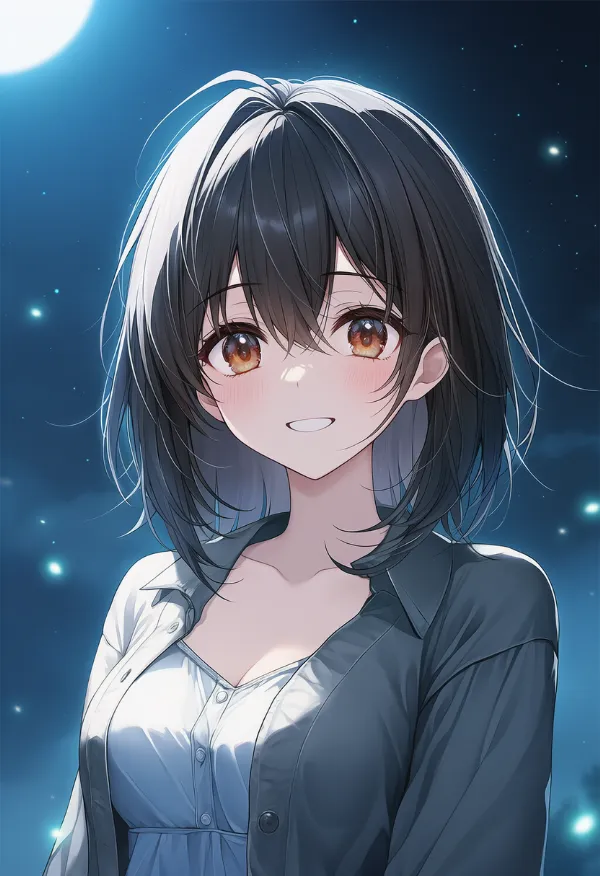 月の光のAIイラスト|プロンプト紹介用