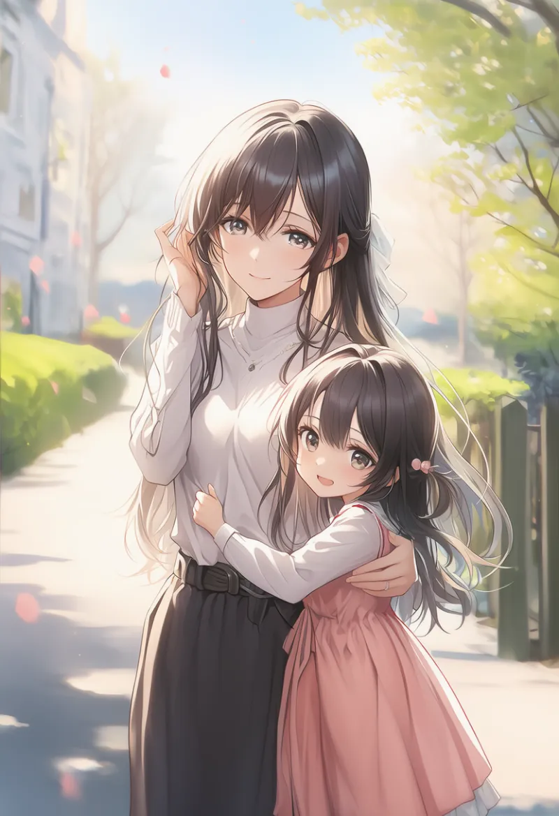 母と娘を再現したAIイラスト|プロンプト紹介