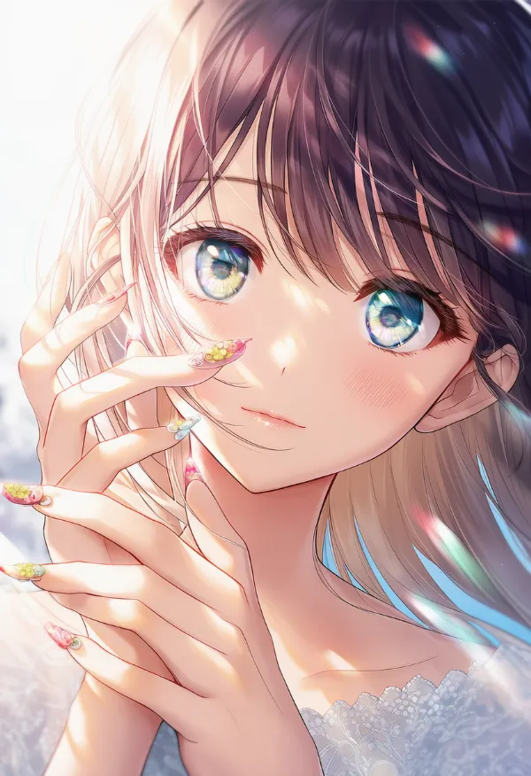 ネイル飾りを再現したAIイラストとプロンプト紹介