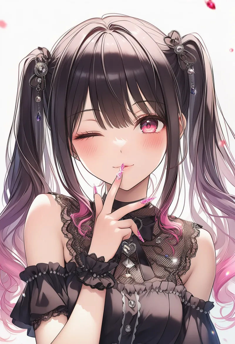 ギャルネイルを再現したAIイラストとプロンプト紹介