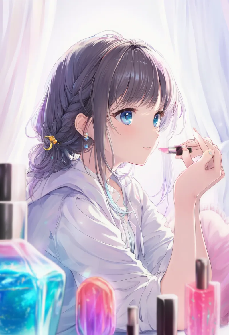 マニキュアの瓶のAIイラストとプロンプト紹介