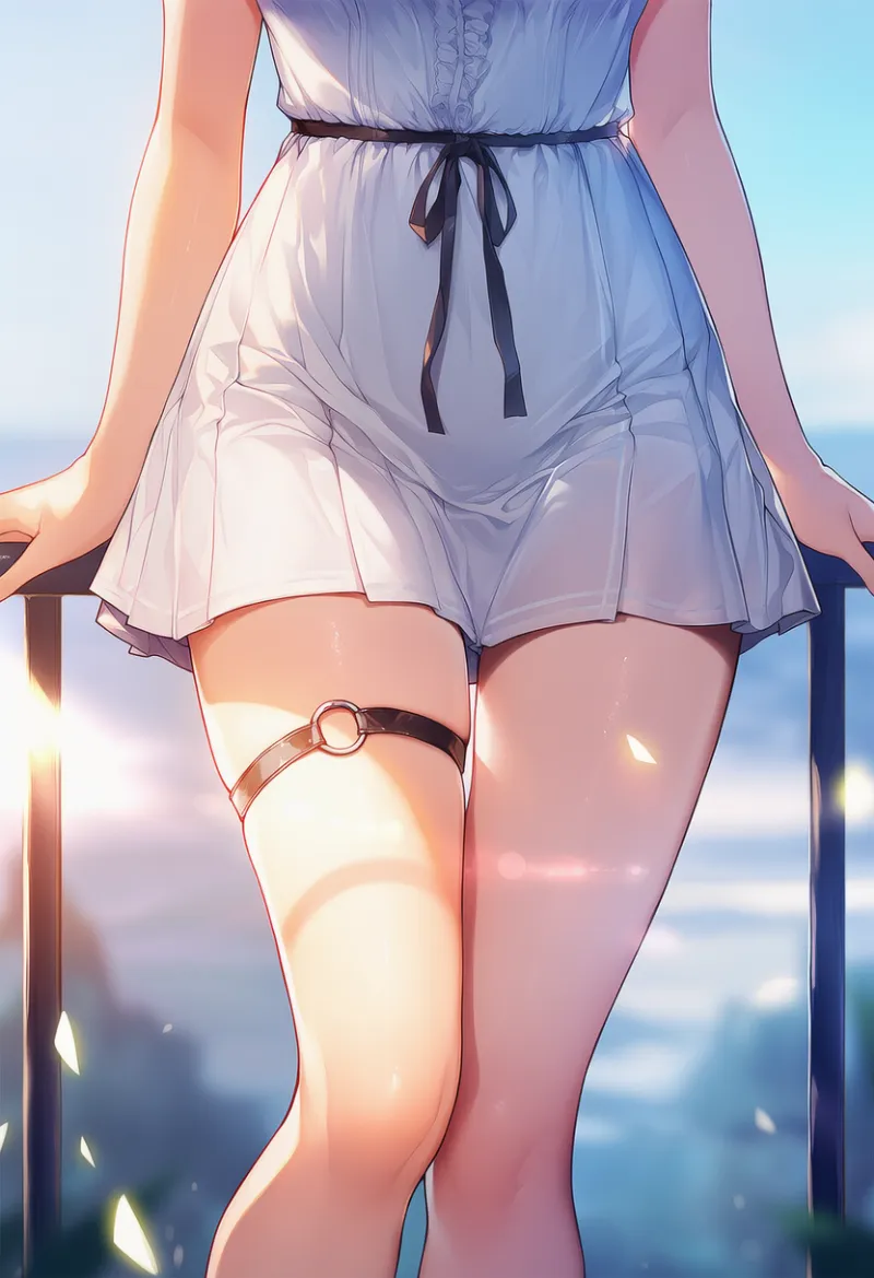 Oリング太ももベルトのAIイラスト｜プロンプト紹介