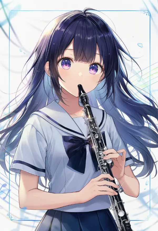 オーボエのAIイラストとプロンプト紹介