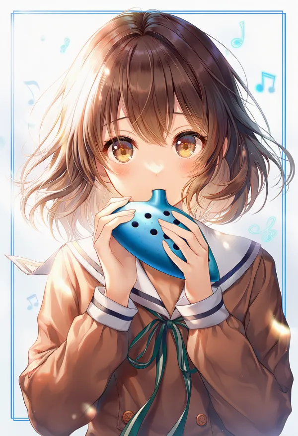 オカリナのAIイラストとプロンプト紹介