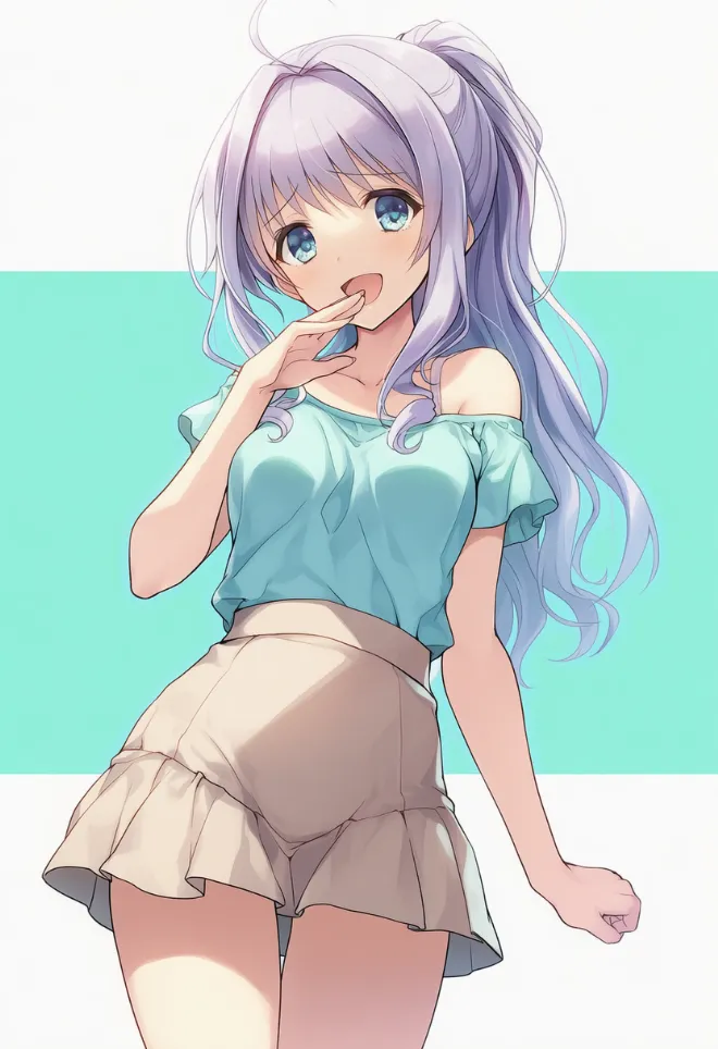 お嬢様ポーズ(AIイラスト)|プロンプトと作例