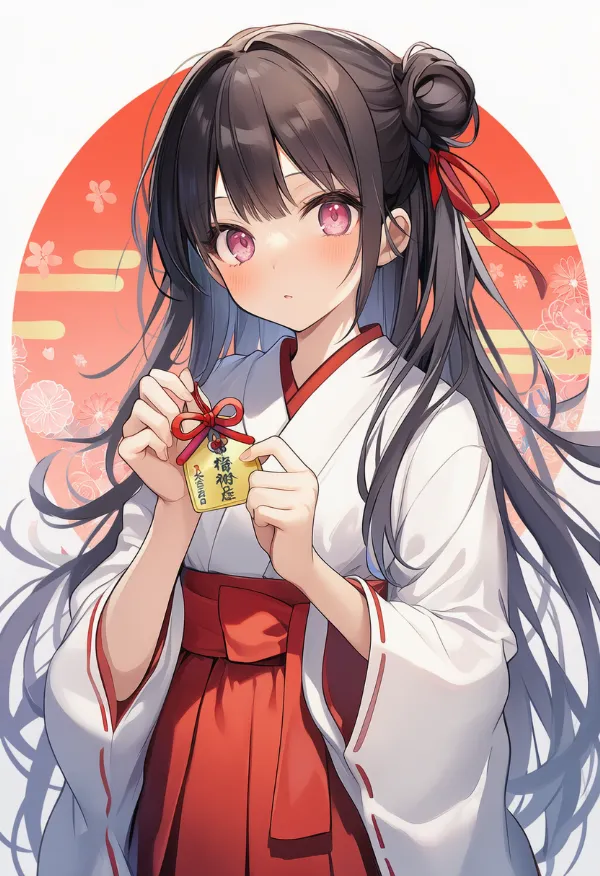 お守りのプロンプトとAIイラストの作例