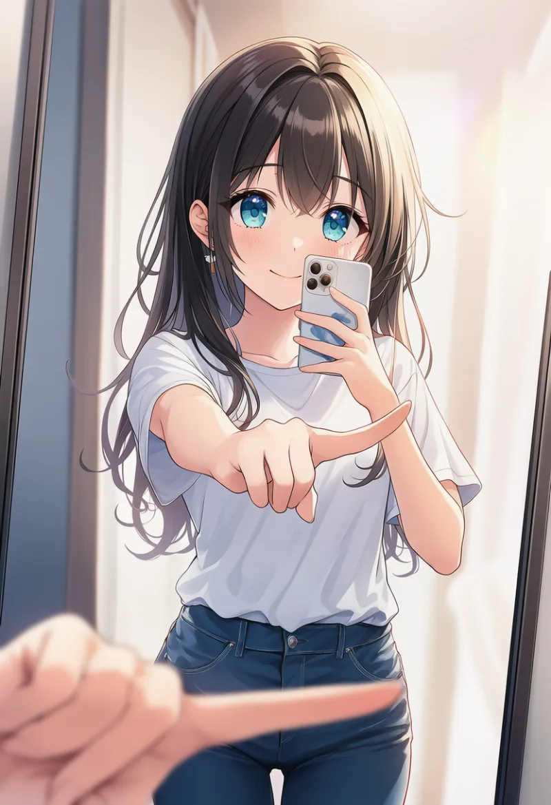 One Finger Selfie Challenge|ミームのプロンプト紹介