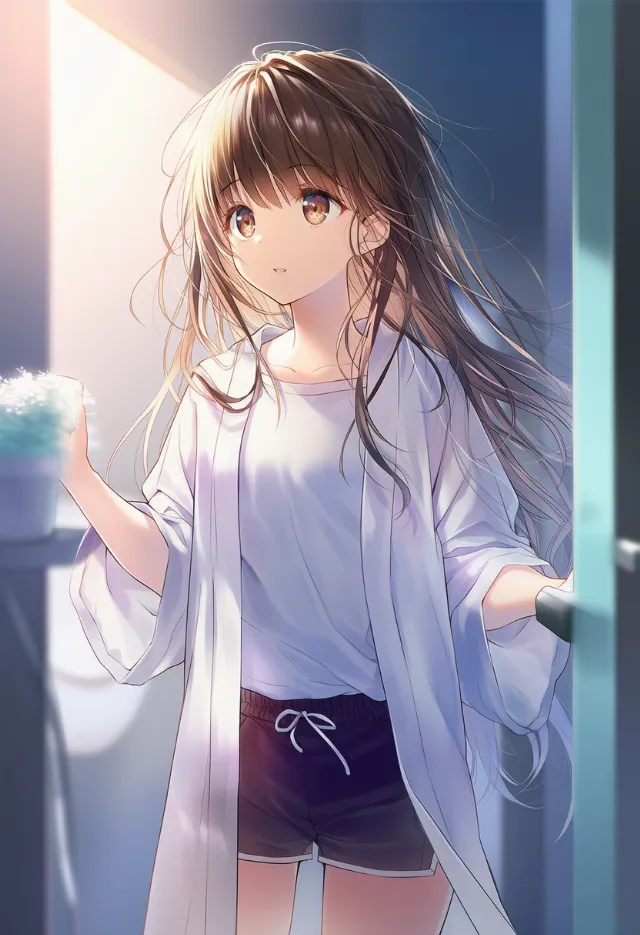 ローブの前がはだけるプロンプトの紹介とAIイラスト作例